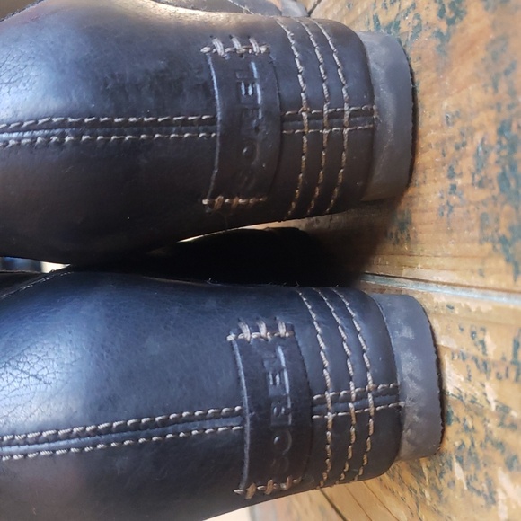 Sorel CATE THE GREAT WEDGE - WOMEN'S Boots Black & Gray Leather Knee High SZ 9 - Picture 7 of 7